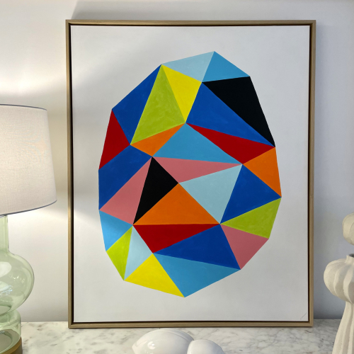 cuadro abstracto poliedro fluor