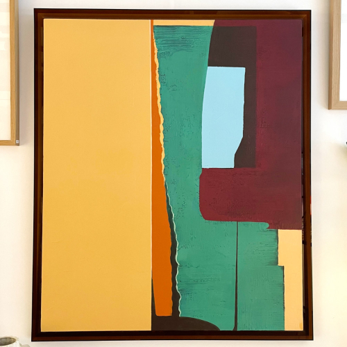 Cuadro Tonos Empolvados Marco Metacrilato