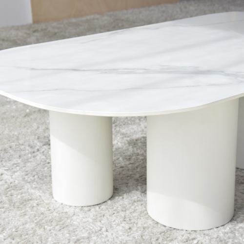 mesa centro semi oval