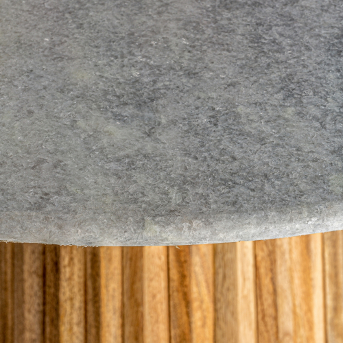 mesa de comedor madera y mango redonda
