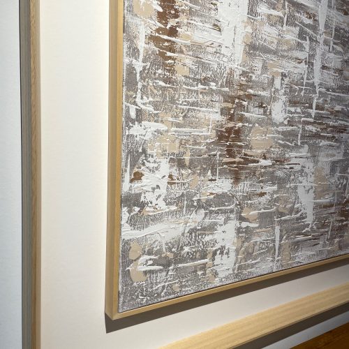 Cuadro Abstracto Con Relive En Tonos Suaves