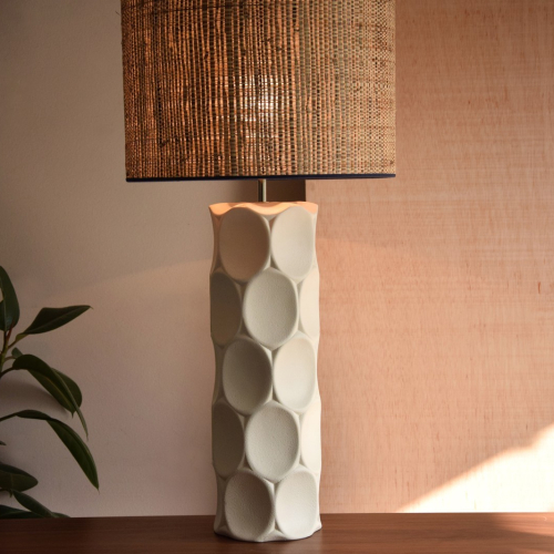 Lámpara de mesa Maca Blanca