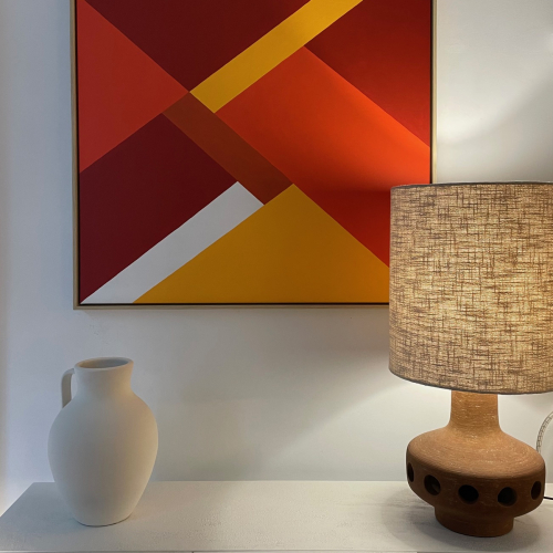 Cuadro Geoamétrico Marrón Naranja Amarillo