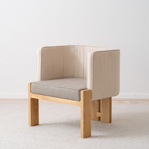 Butaca Tapizada Gris Fresno Natural